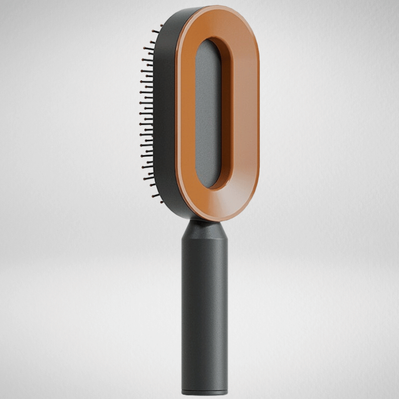 AirPro - Selbstreinigende Premium Haarbürste - OUBEAUTÉ Braun hairstyler flow airstyler
