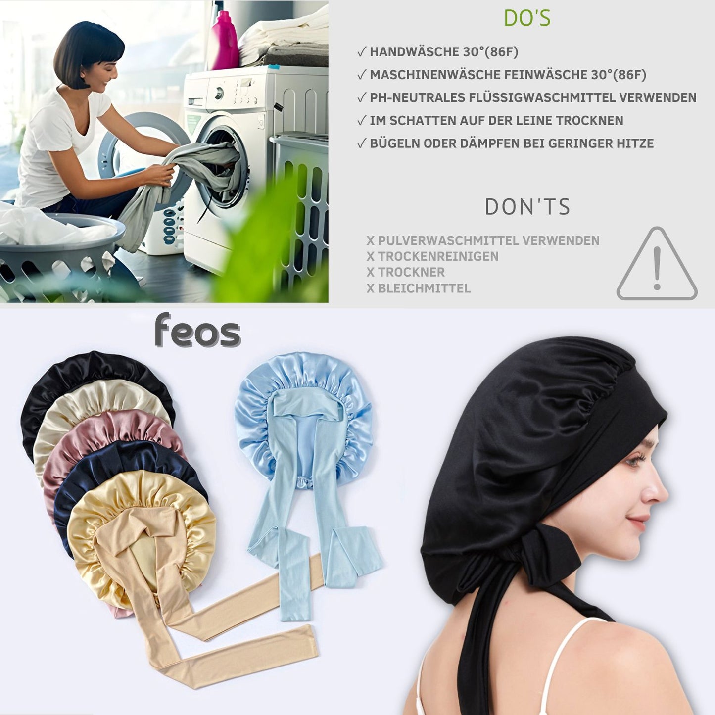 Feos - Seidenhaube für Haare