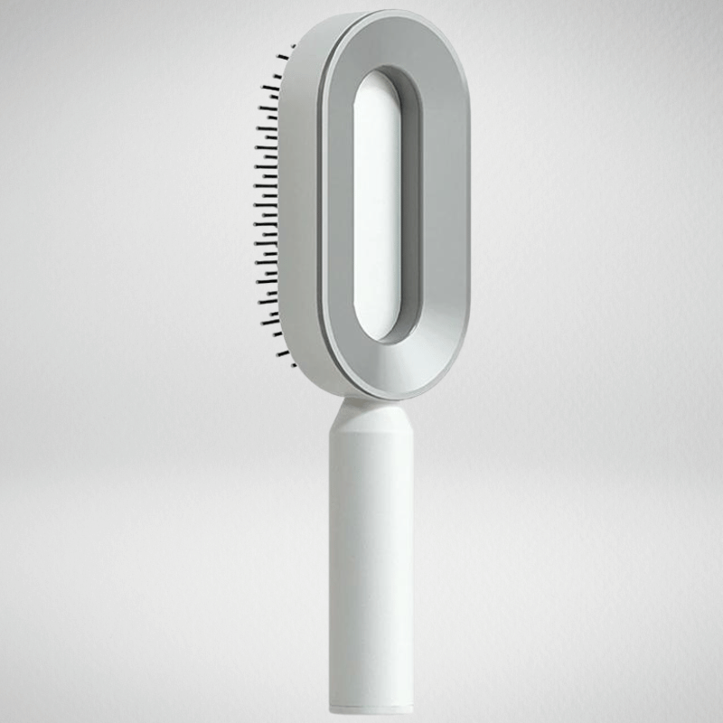 AirPro - Selbstreinigende Premium Haarbürste - OUBEAUTÉ Weiß hairstyler flow airstyler